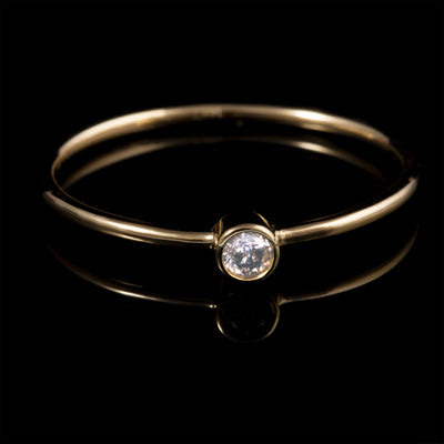 Pure Elegance Solitaire 925 Silver Ring