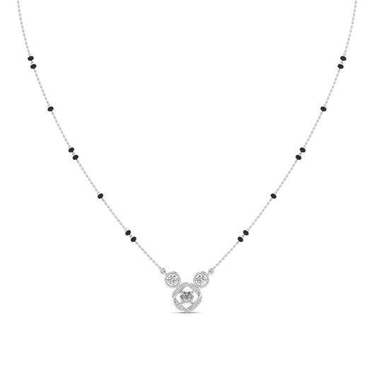 Solitary Silver Mangalsutra