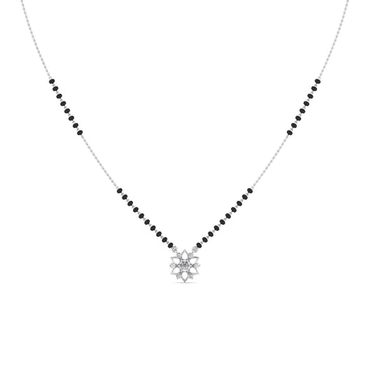 Star Solitaire Silver Mangalsutra