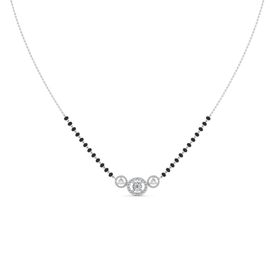 Solitaire 925 Silver Mangalsutra