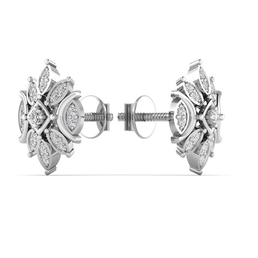 Artistic Silver Stud Earring