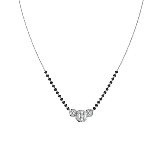 Solitaire 925 Silver Mangalsutra