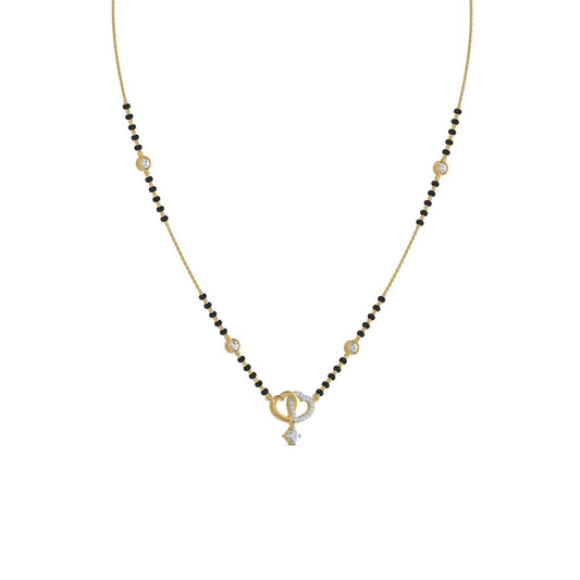 Lab Diamond Gold Mangalsutra