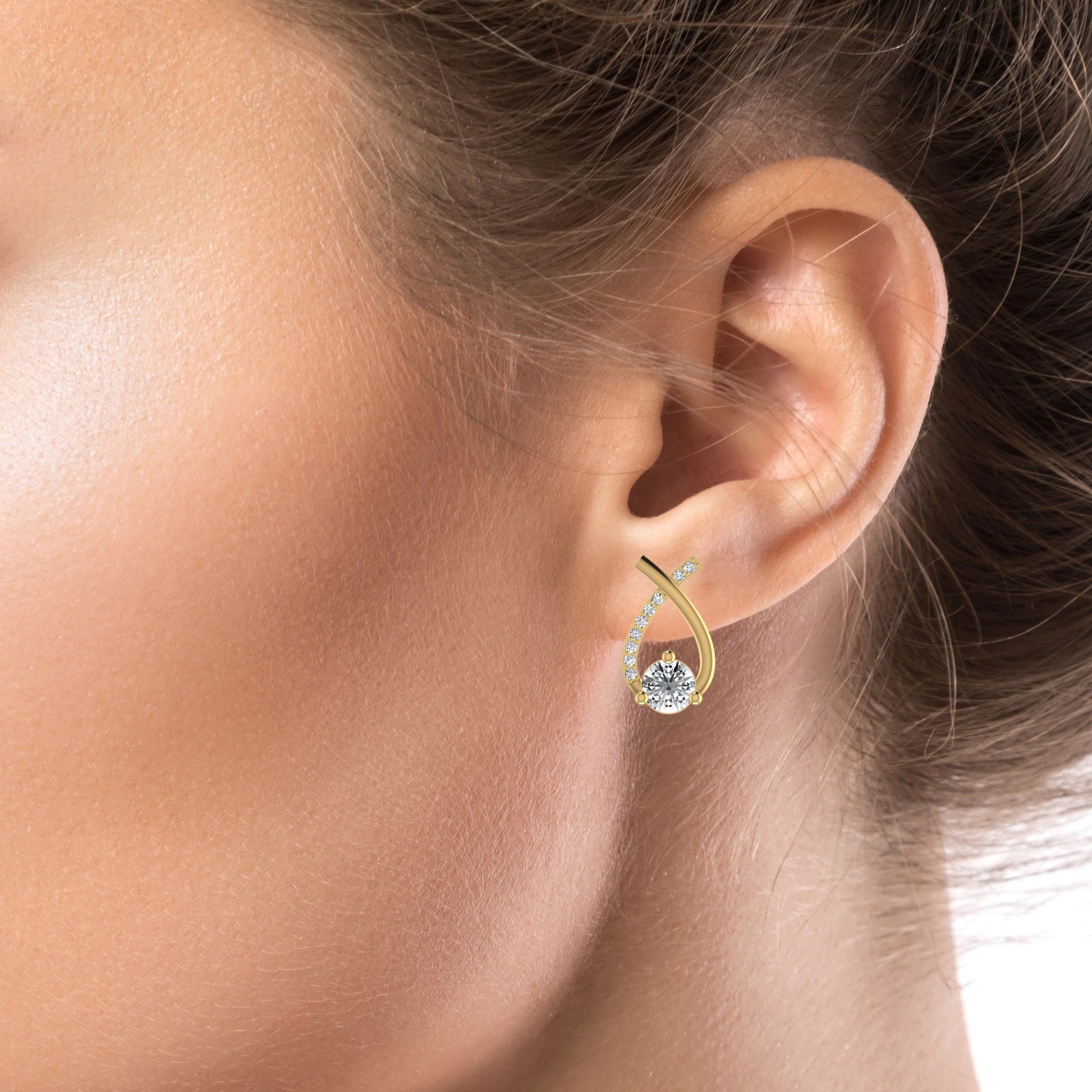 Diamond Stud Earring