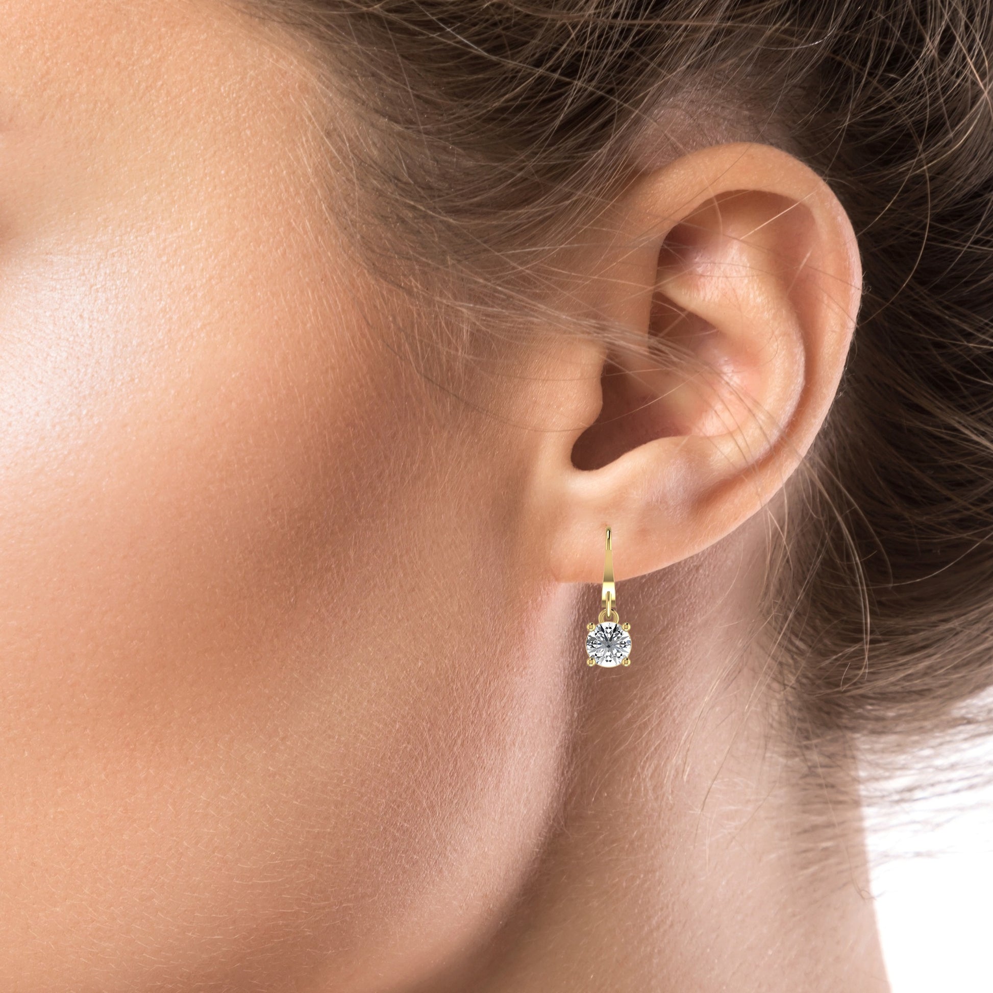 Lab Diamond Drop Earrings