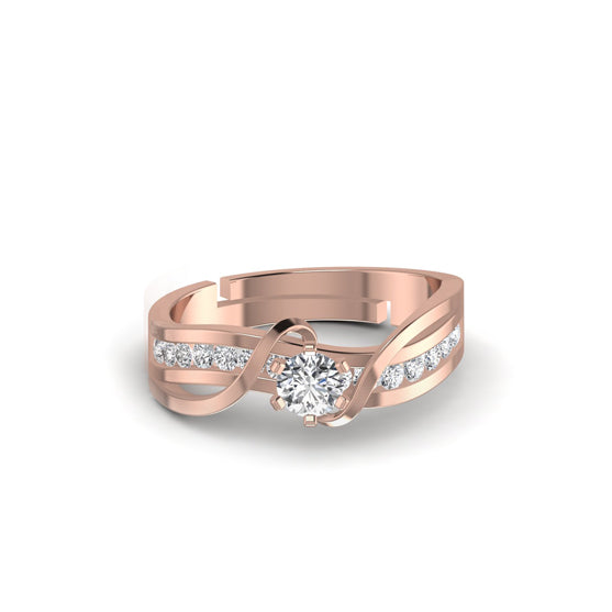 Solitaire Silver Ring