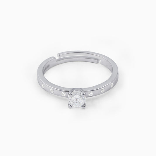 Sterling Silver Solitaire Ring