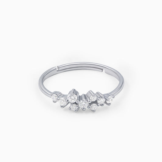 Cocktail Silver Ring