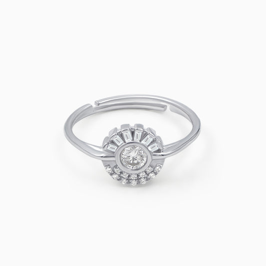 Shine Solitaire Silver Ring