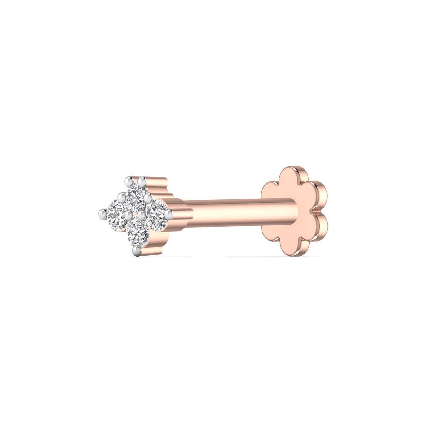 lab Diamond Nose Pin