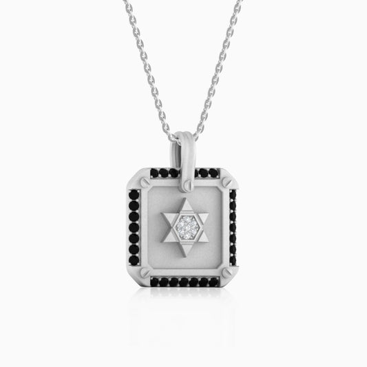 Star Design Silver Pendant Necklace