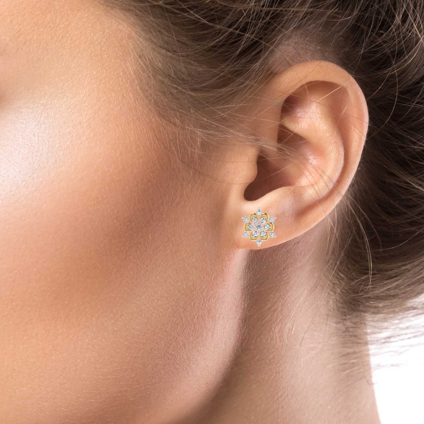 Lab Diamond Stud Earrings