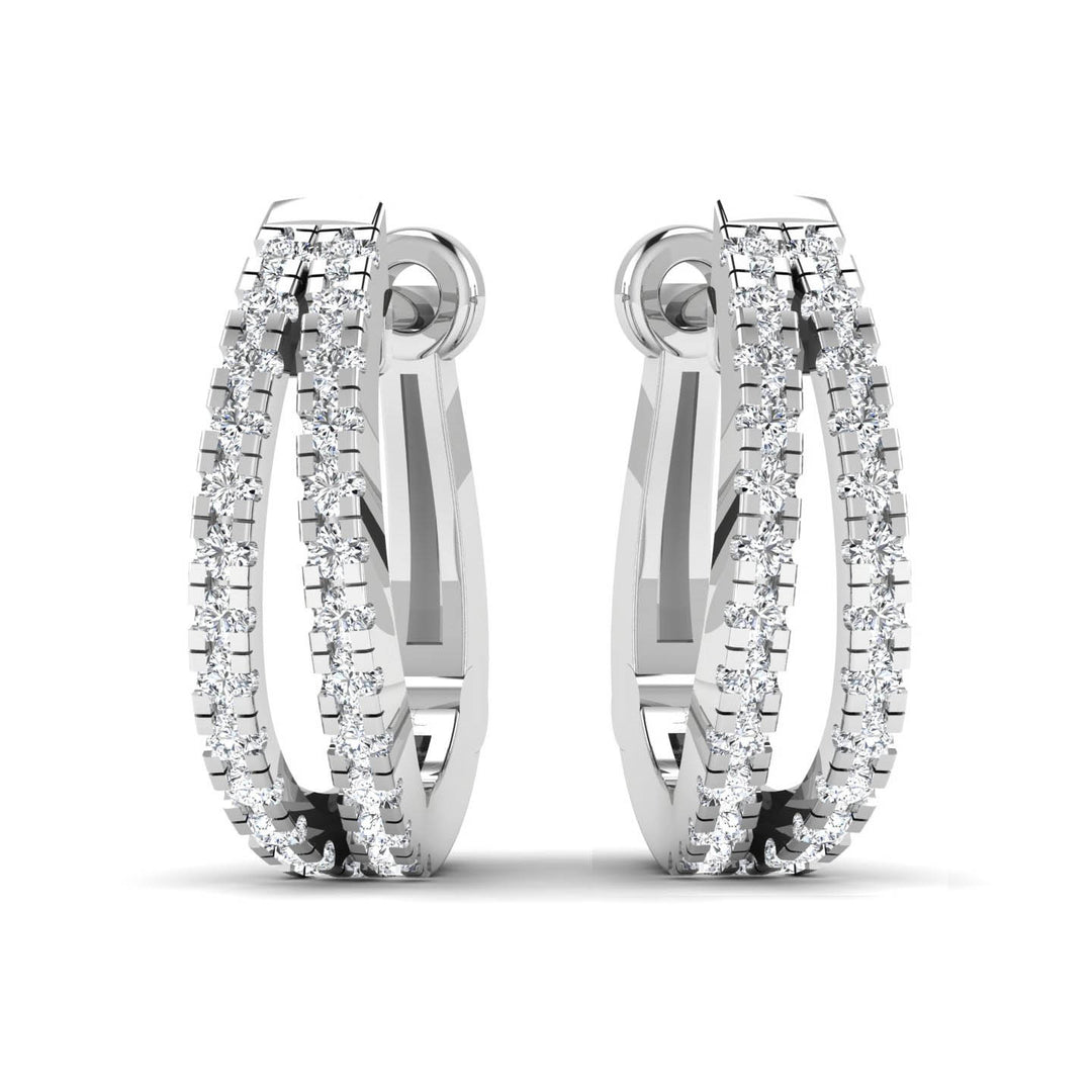 925 Sterling Silver Hoop Earrings - Laurane Elisabeth