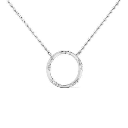 Round Silver 925 Pendant Necklace