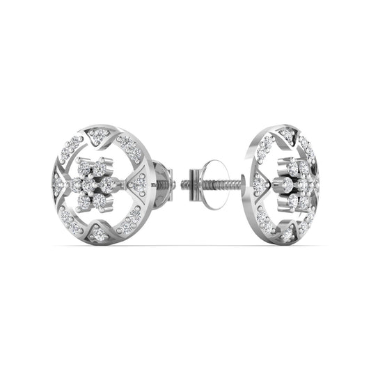 925 Silver Timeless Round Stud Earring