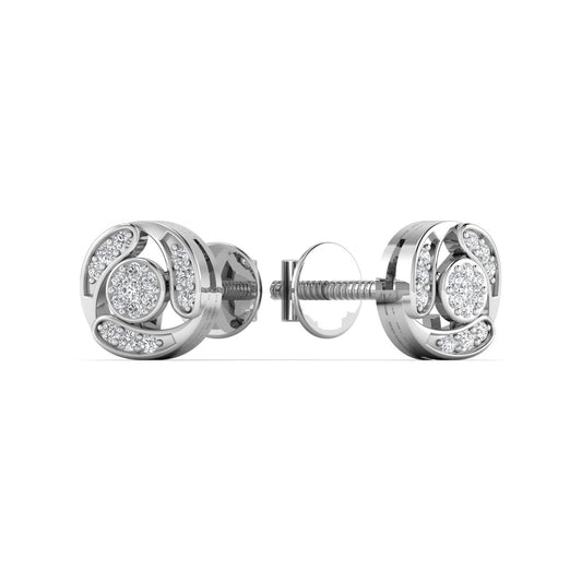 Sparkling Silver Stud Earring