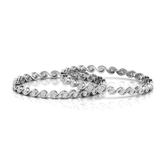 Enticing 925 Sterling Silver Bangle