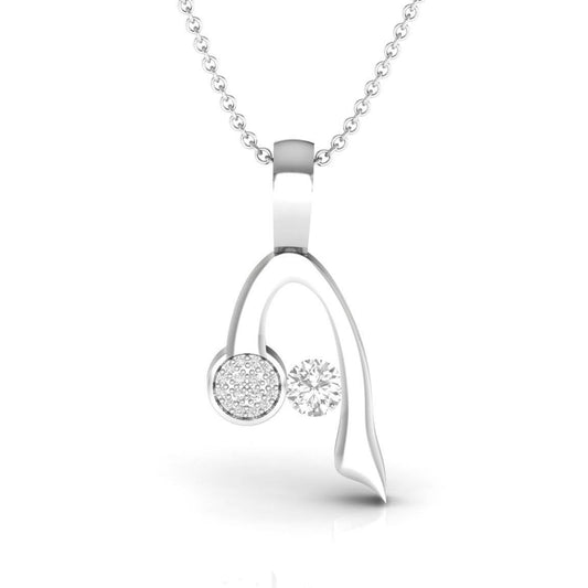 Showy Sterling Silver Pendant Necklace
