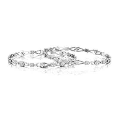 Infinity Sterling Silver Bangle
