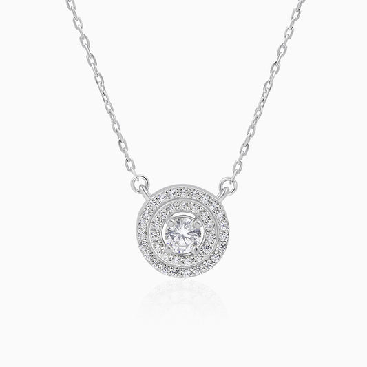 Modern Sterling Silver Pendant Necklace