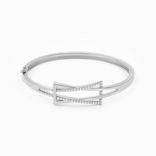 Glam Geometric Silver Bracelet