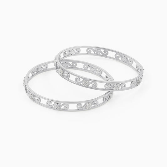 Elegant Majestic Silver Bangle