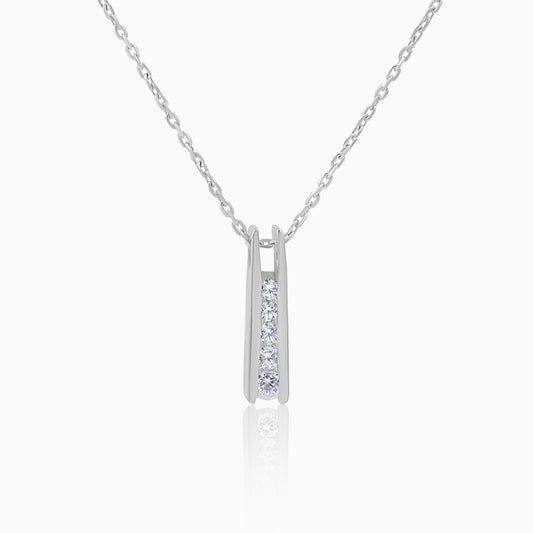 Silver Luminance Pendant Necklace