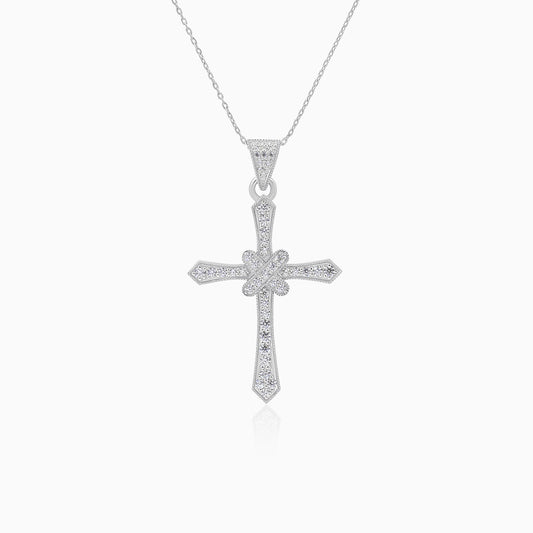 Holy Cross Silver Pendant Necklace