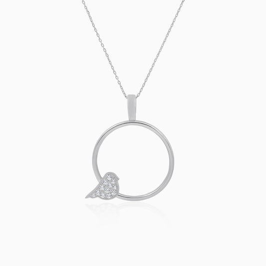 Bird Silver Pendant Necklace