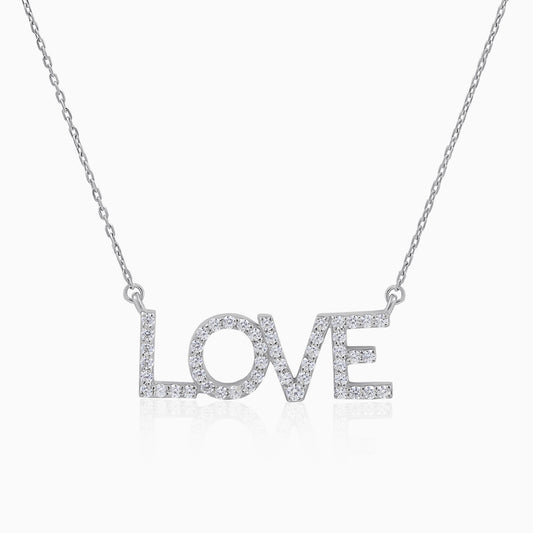 925 Silver 'LOVE' Pendant Necklace