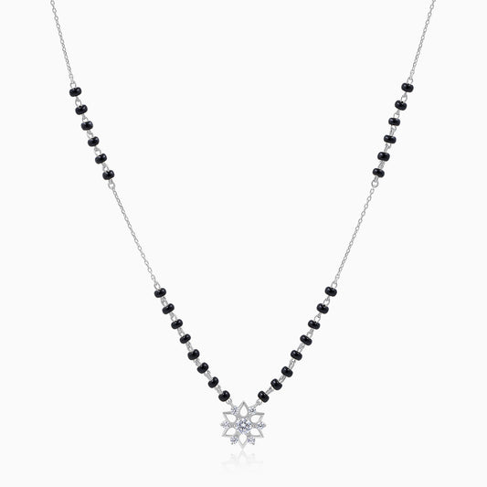 Star Solitaire Silver Mangalsutra