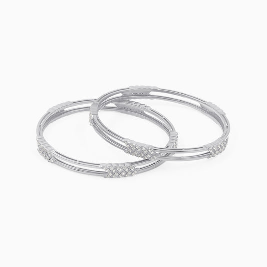 Silver Charm Bangle