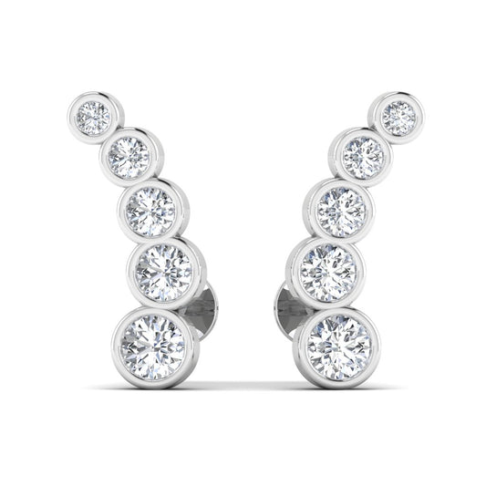 Modern Design Silver Stud Earring