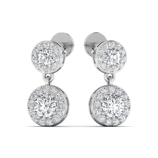 925 Silver Solitaire Drop Earring