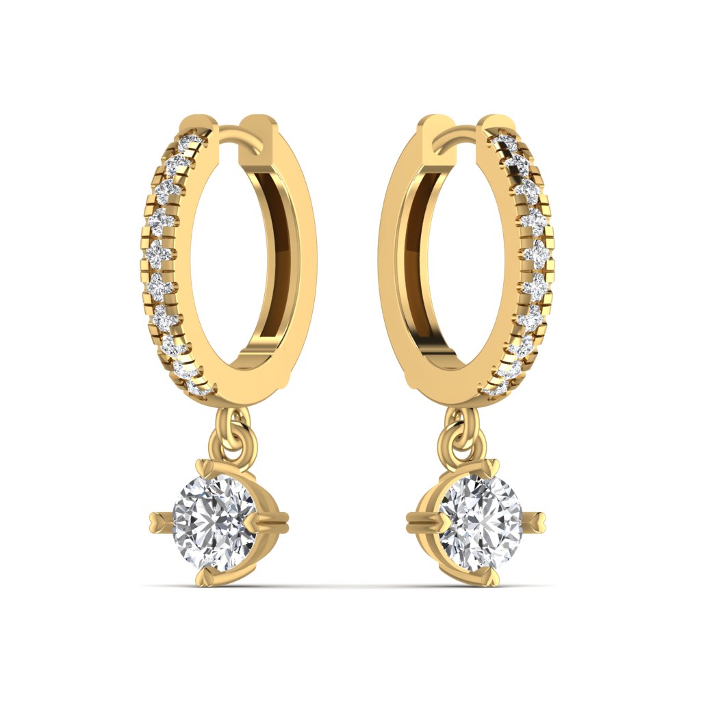 Diamond Hoop Earring