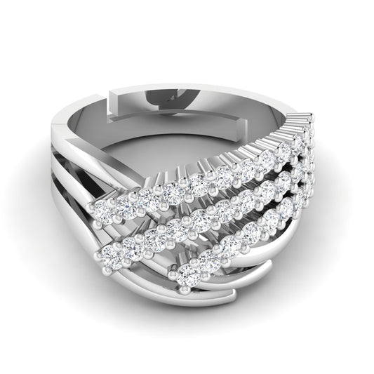 925 Silver Crossover Classic Ring