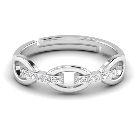 Beautiful Link Silver Ring