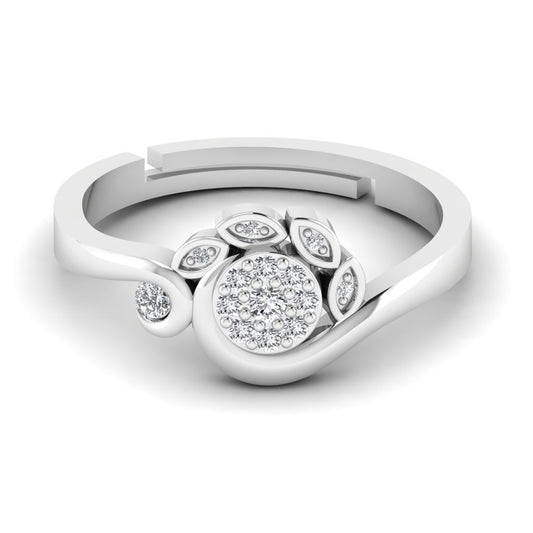 Trendy Pristine Silver Ring