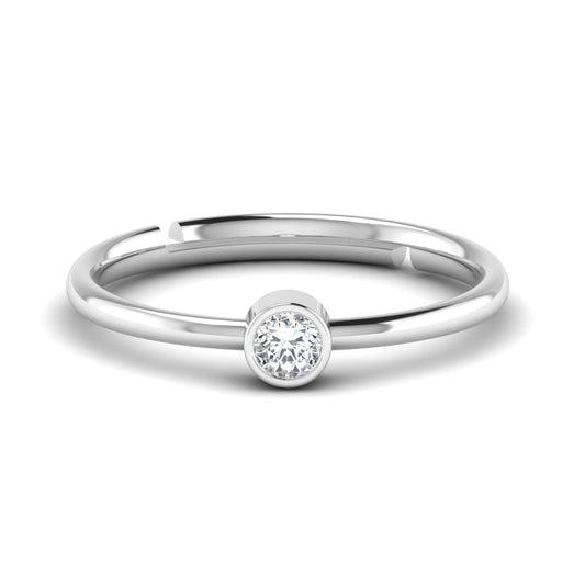 Pure Elegance Solitaire 925 Silver Ring