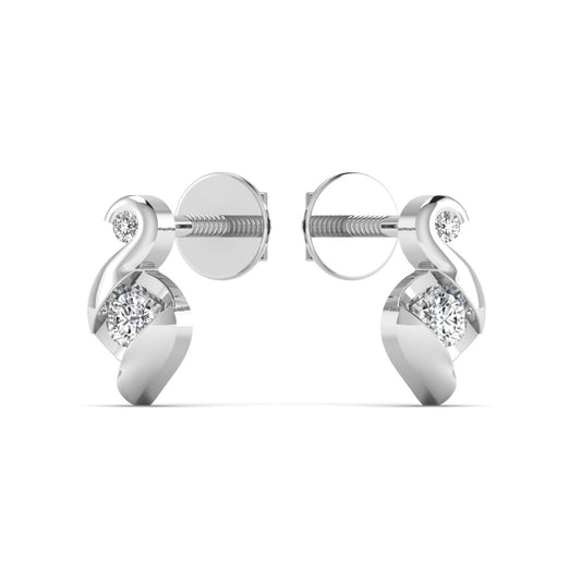Dazzling Silver Stud Earrings