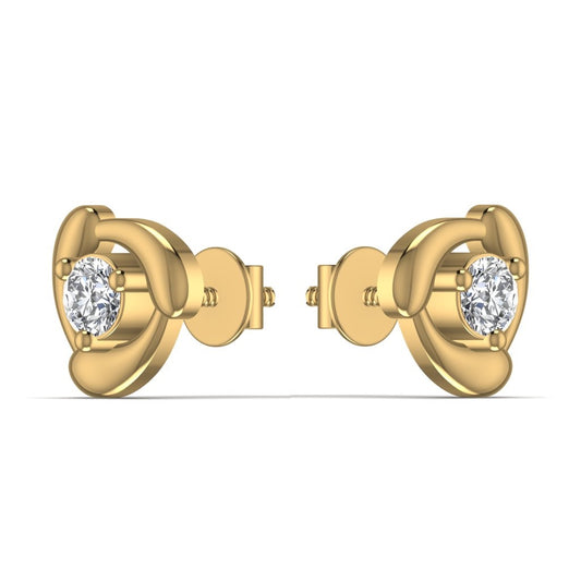 Glamours Solitaire Diamond Stud Earring