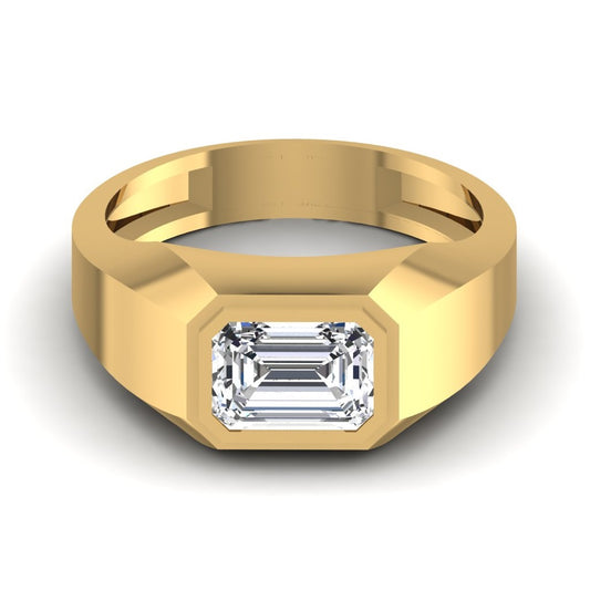 Emerald Cut Men's Ring