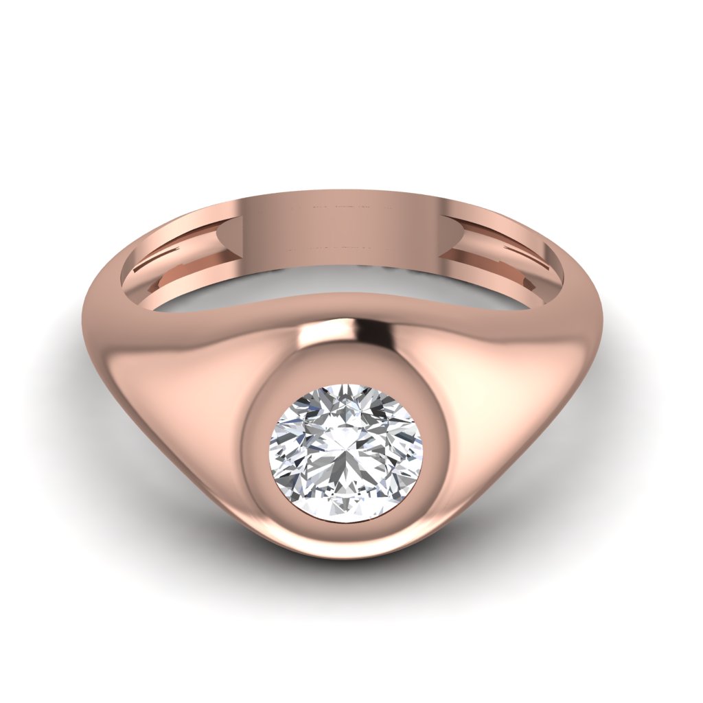 Lab Diamond Men's Ring