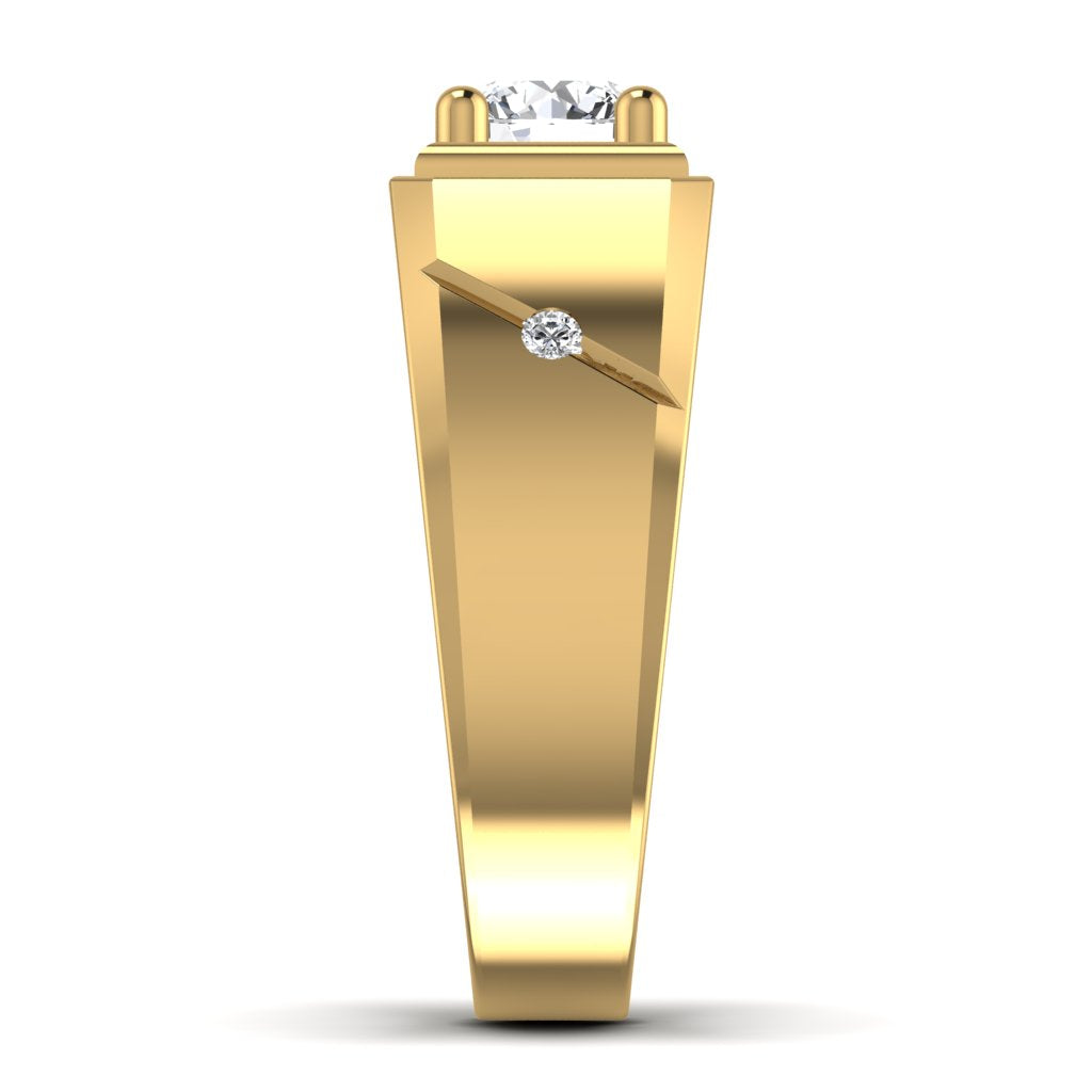 Diamond Solitaire Men's Ring