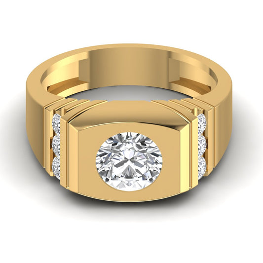 1.68CT Diamond Men's Gold Ring