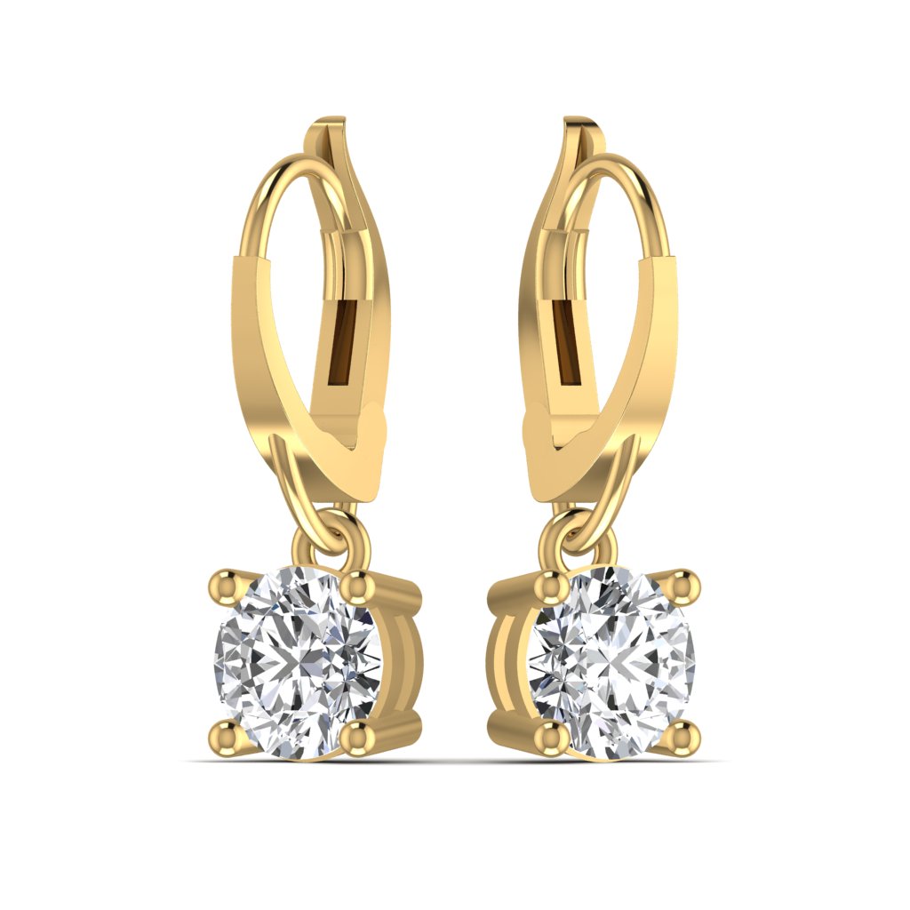 Lab Diamond Drop Earrings