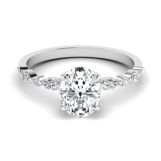 2.50CT Moissanite Silver Solitaire Ring