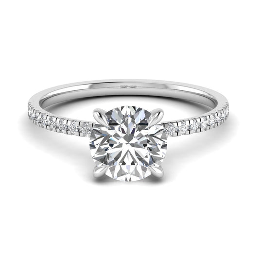 Moissanite 2.50CT Silver Engagement Ring