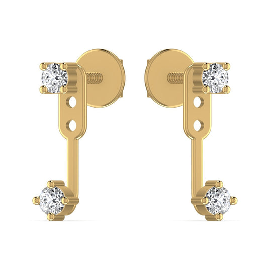 Sparky Moissanite 0.5CT Silver Drop Earring