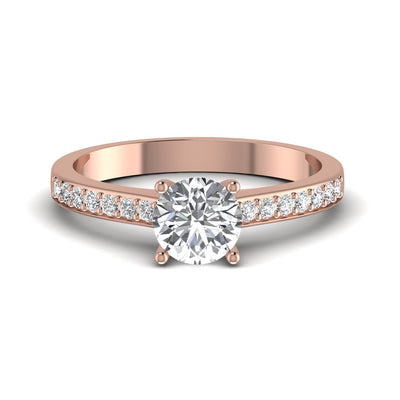 1.28CT Diamond Halo Engagement Ring